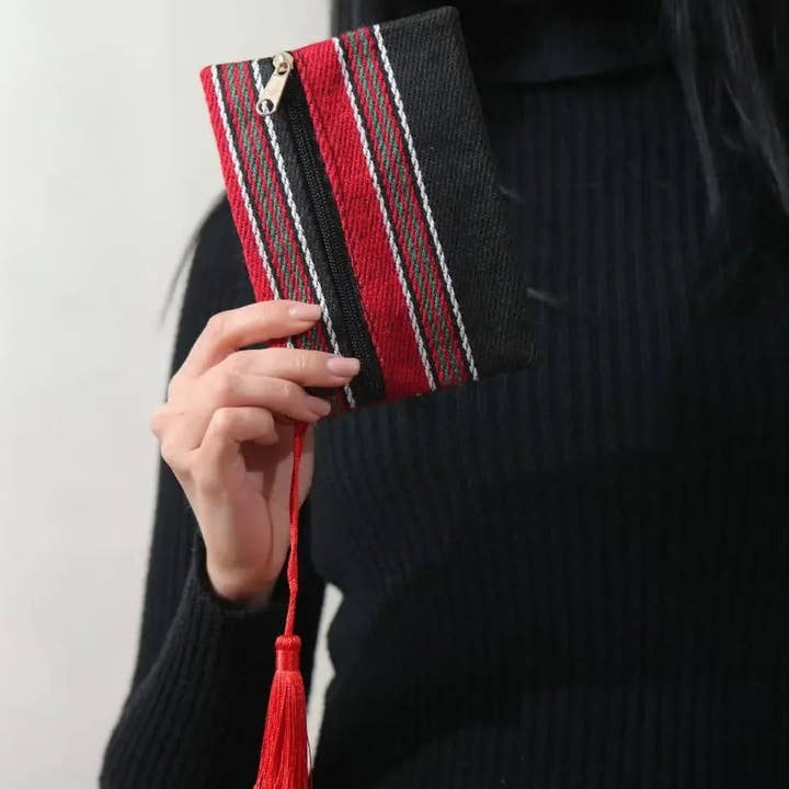 Palestinian Elegance - Wholesale Wallet - Women's - Chimayo Wool Design Wallet – Authentic Palestinian Craftsmanship3