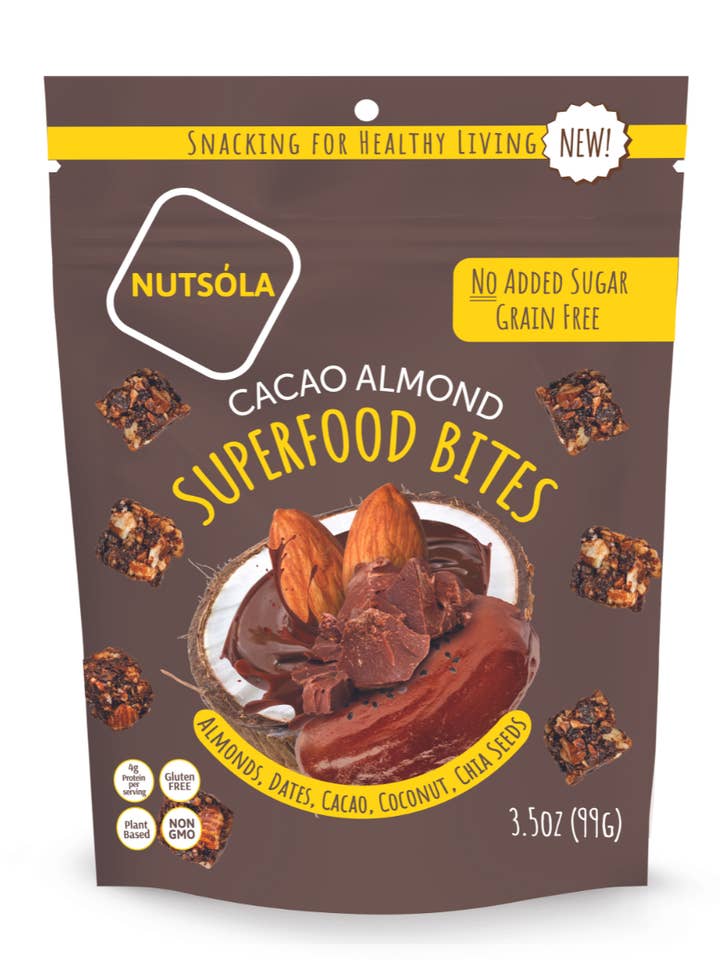 Cacao Almond Superfood Bites for wholesale by NUTSÓLA