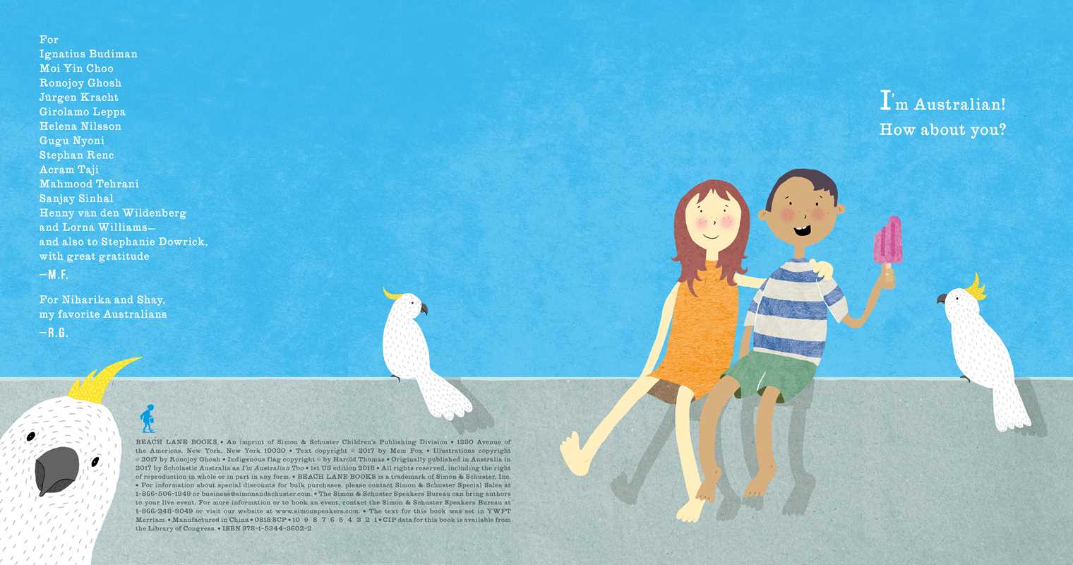 Simon & Schuster - Wholesale Preschool Book (3-5) - I'm an Immigrant Too! by Mem Fox1