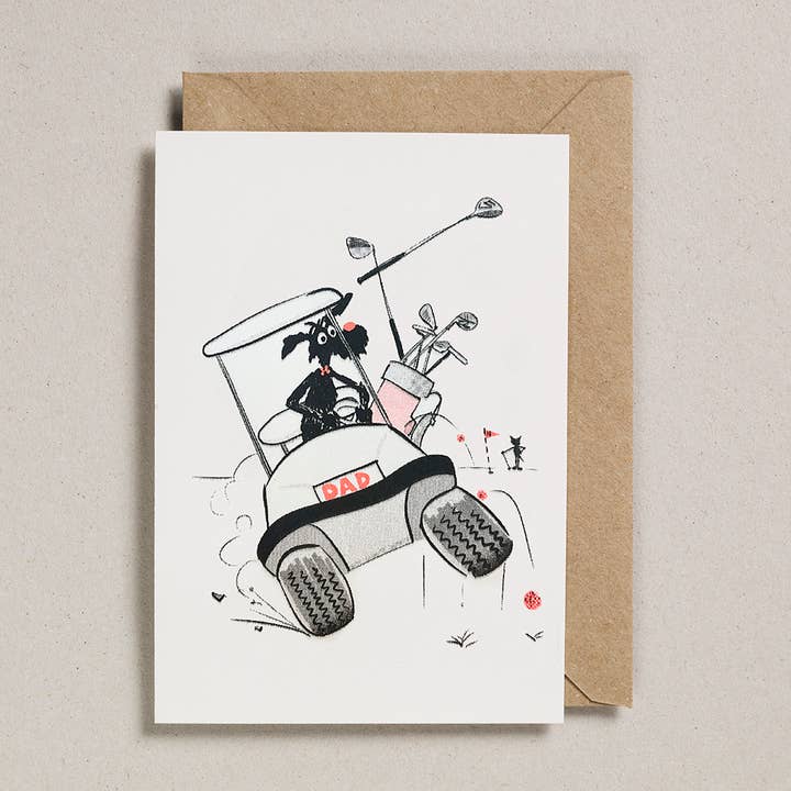 Rascals Cards (Pack of 6) - Dad - Golf Buggy for wholesale by Rusty Studio