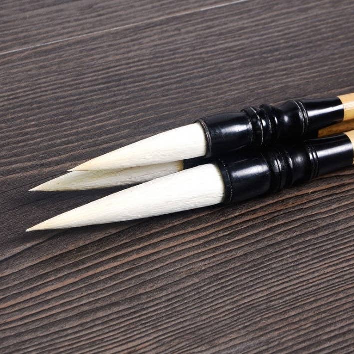 everythingbamboo - Wholesale Pen - Traditional Chinese Bamboo art caligraphy writing pen brush maobi 文房四宝 羊毫竹制毛笔3