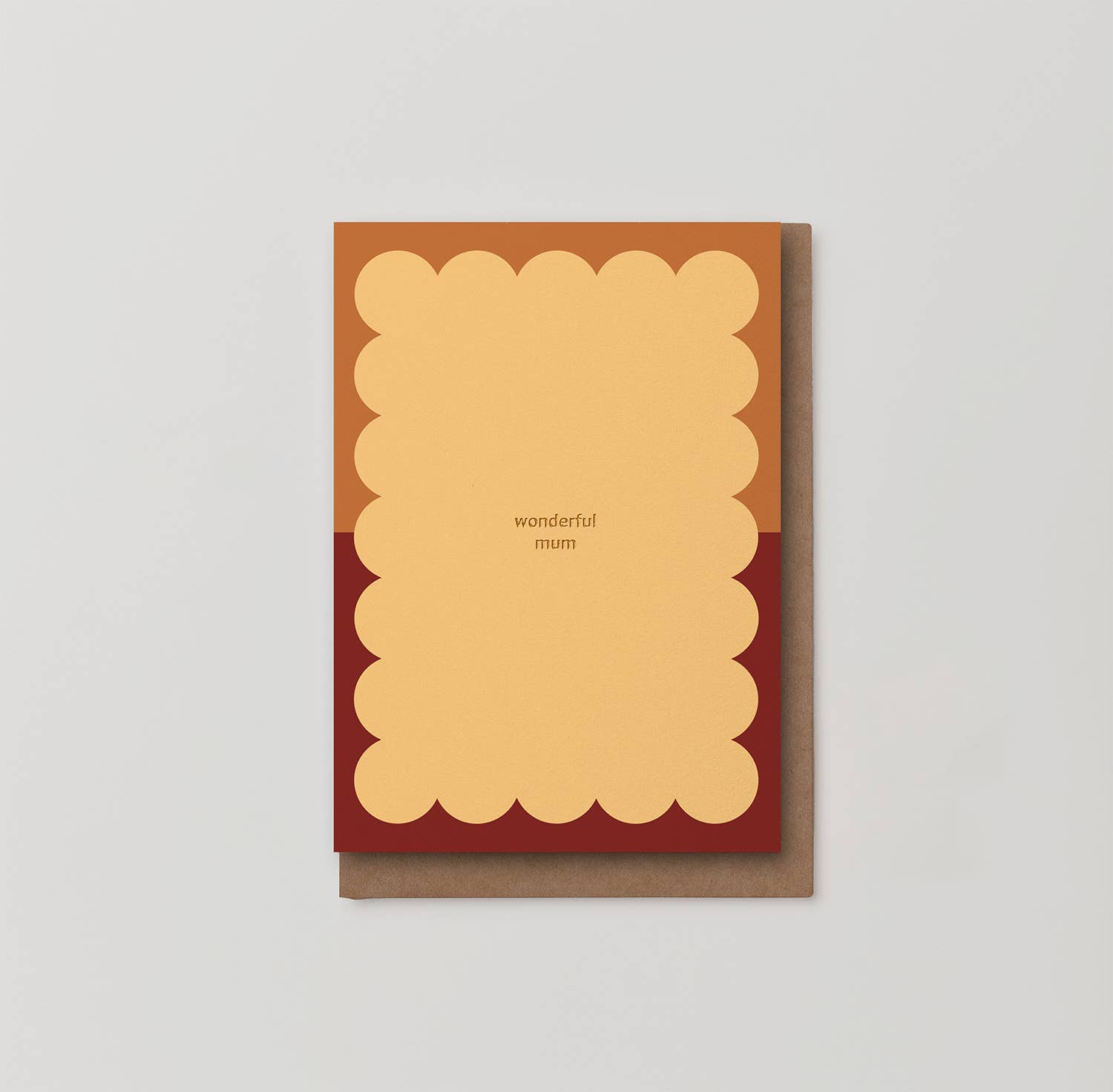 Kinshipped - Wholesale Mother’s Day card - wonderful mum Mother's Day foiled greeting card