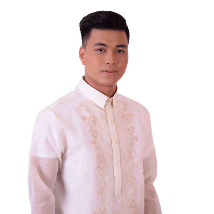 Barong Tagalog (Piña Jusi) Beige - Men for wholesale by IMG OUTDOORS LLC