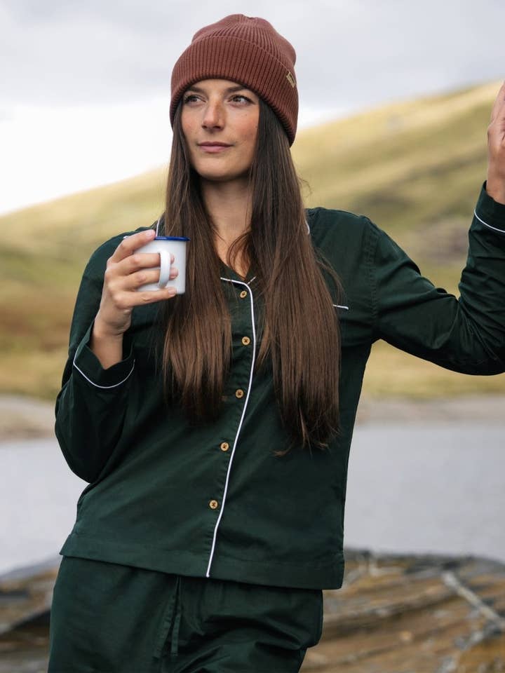 Women's Organic Cotton Pyjama Shirt for wholesale by Rapanui Clothing