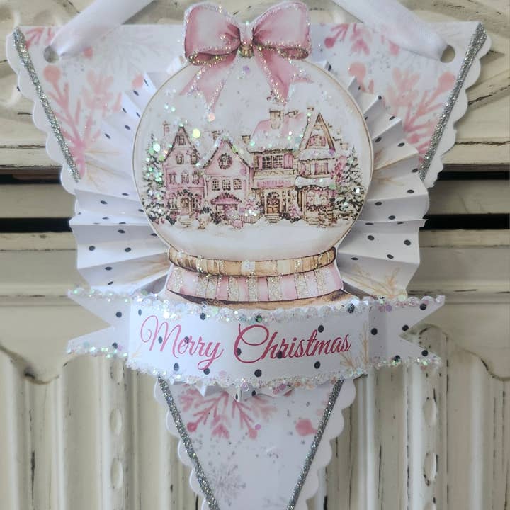 Little Heart Designs - Wholesale Ornament - Christmas Hanging Decoration Glitter Ribbon Sparkle3