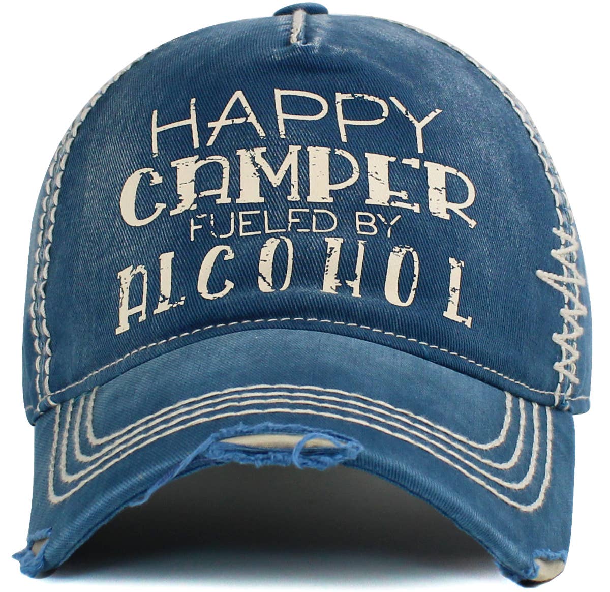 KBETHOS - Wholesale Baseball Cap - Unisex - Happy Camper Fueled By Alcohol Vintage Ballcap2