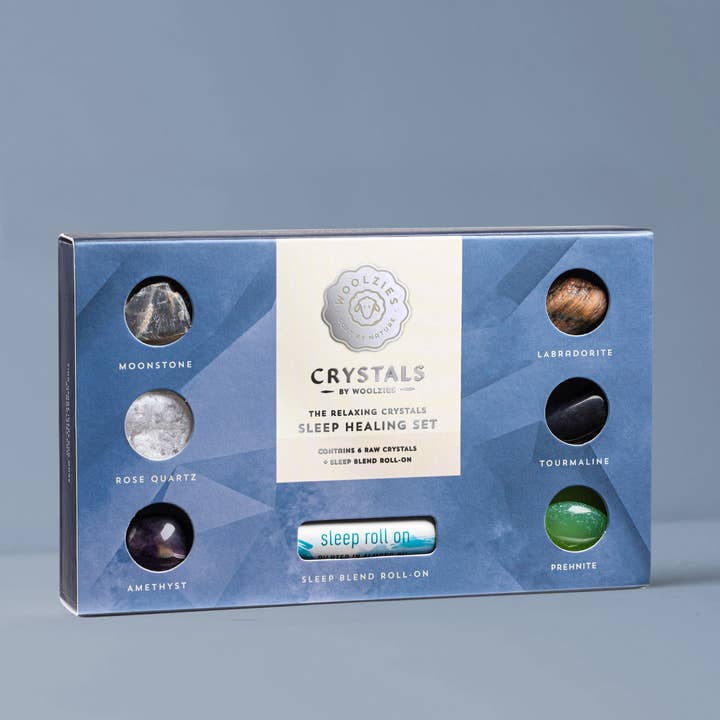The relaxing crystals, sleep healing set for wholesale by Woolzies