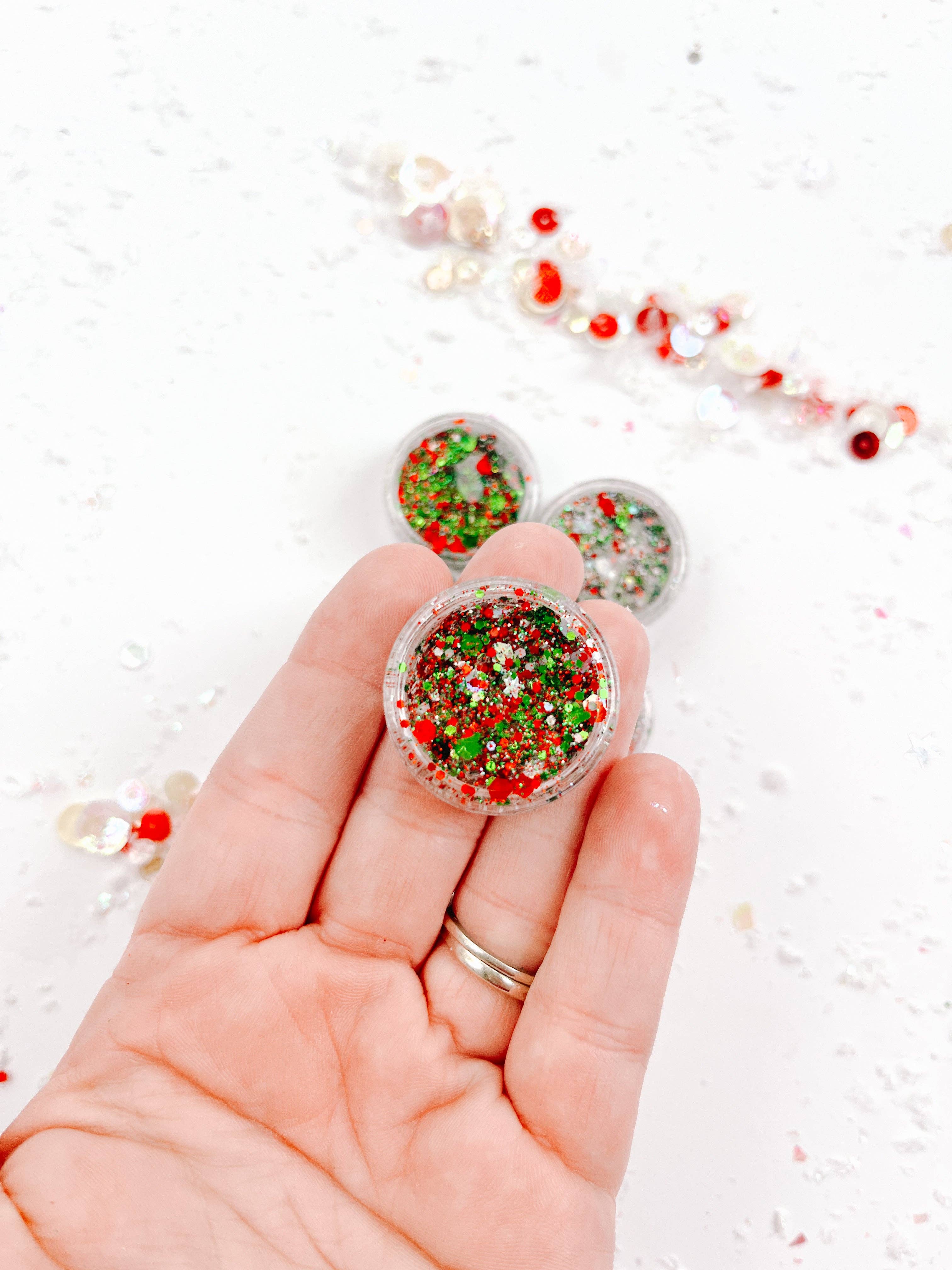 Evie Pearl Handmade LLC - Wholesale Hair Glitter - Holiday Hair Glitter Gel1