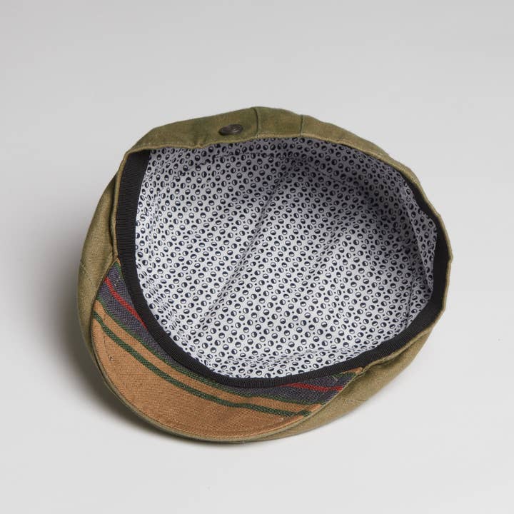 Louie Italian Summer Cap - Olive for wholesale by Dasmarca Hats
