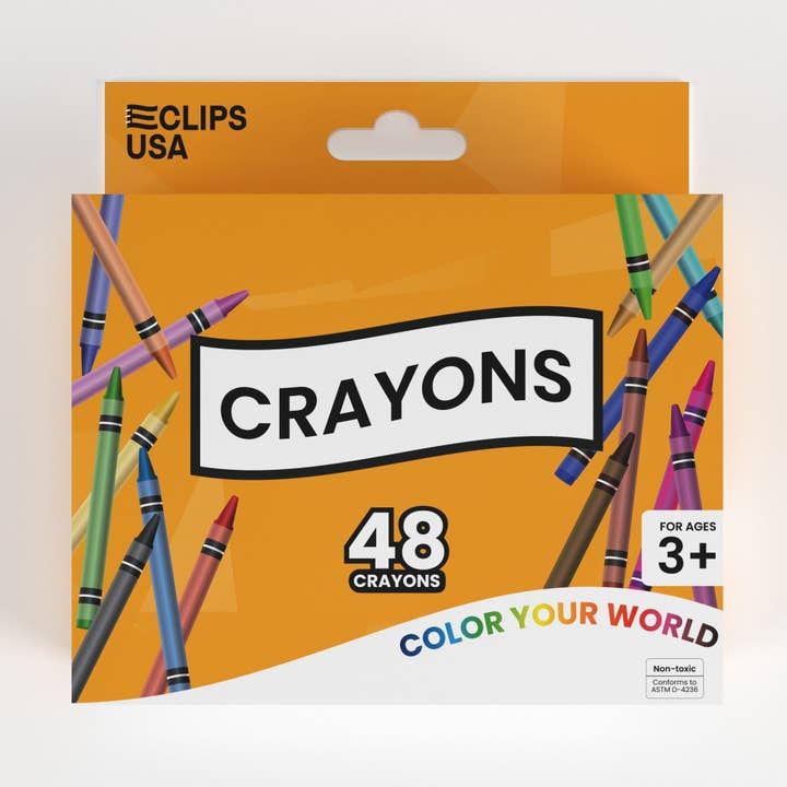 Eclips USA - Wholesale Crayons - Kids & Baby - 51668: Crayons - 48 Pack (48 Packs)