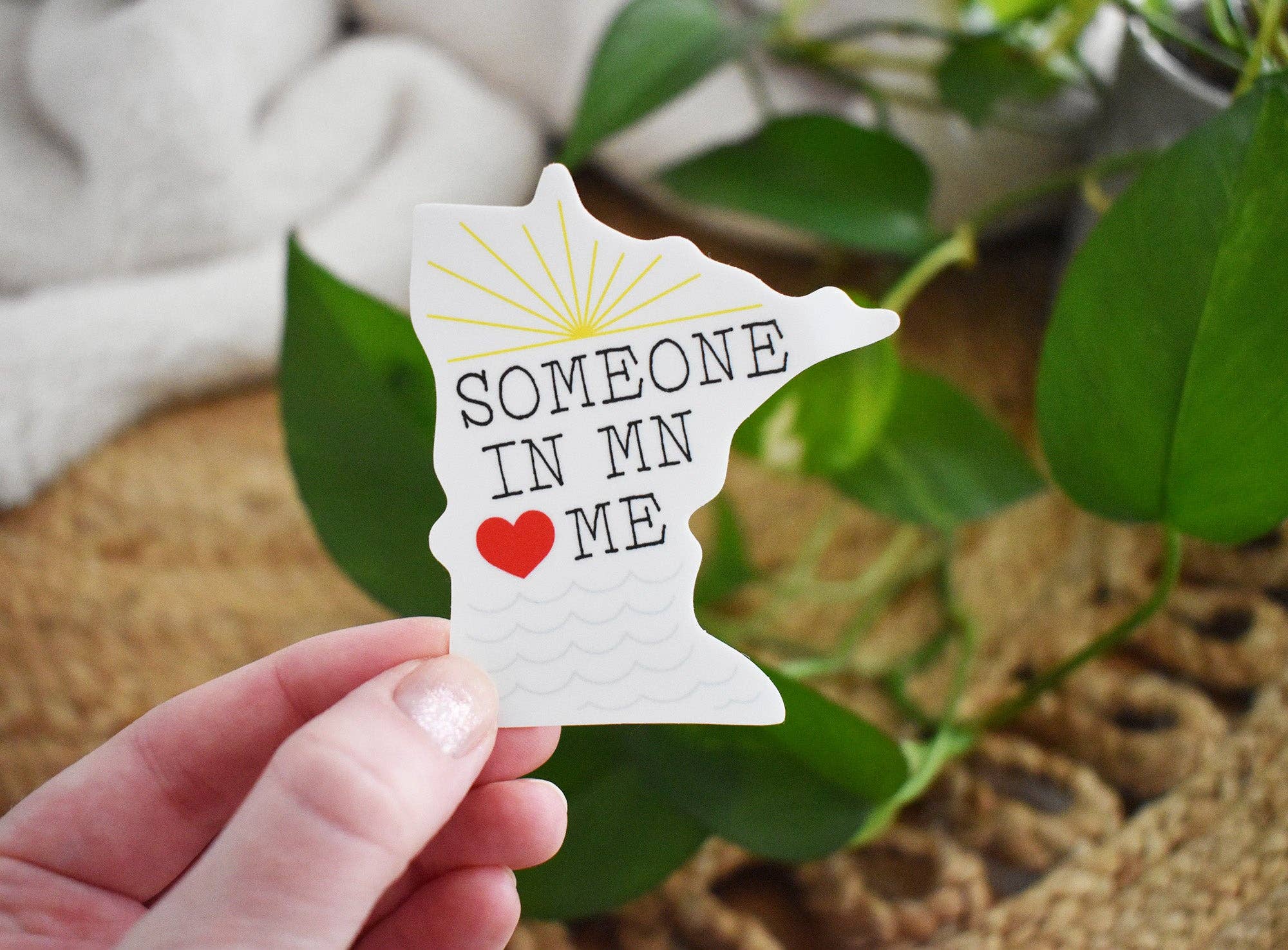 Wild North Co - Wholesale Sticker - Someone In MN Loves Me Sticker0