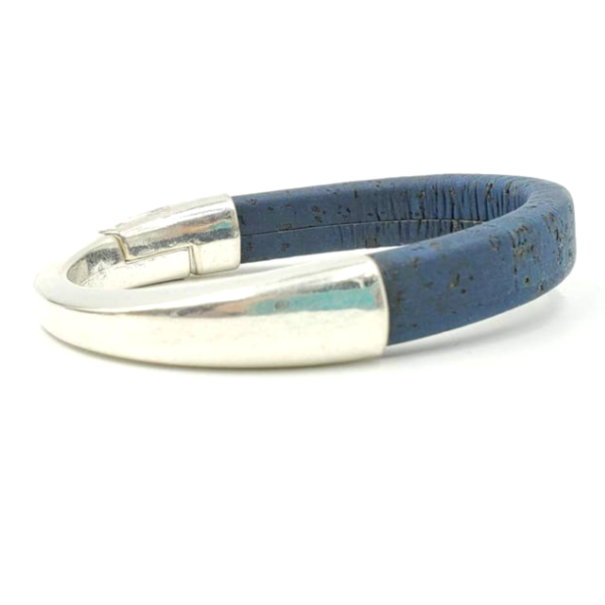 Gem Lounge Jewelry – Großhandel Manschettenarmband – Wählen Sie Ihre Farbe: Kork Silber Armreif8