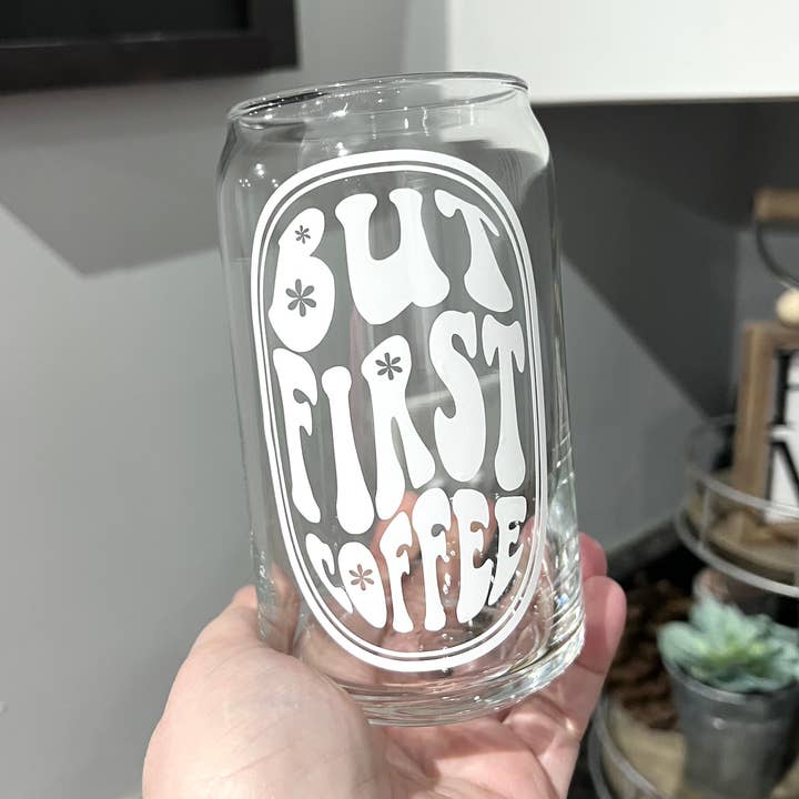 Verre à café en canette de bière | Verre à café glacé | Rétro pour la vente par Boho Sips