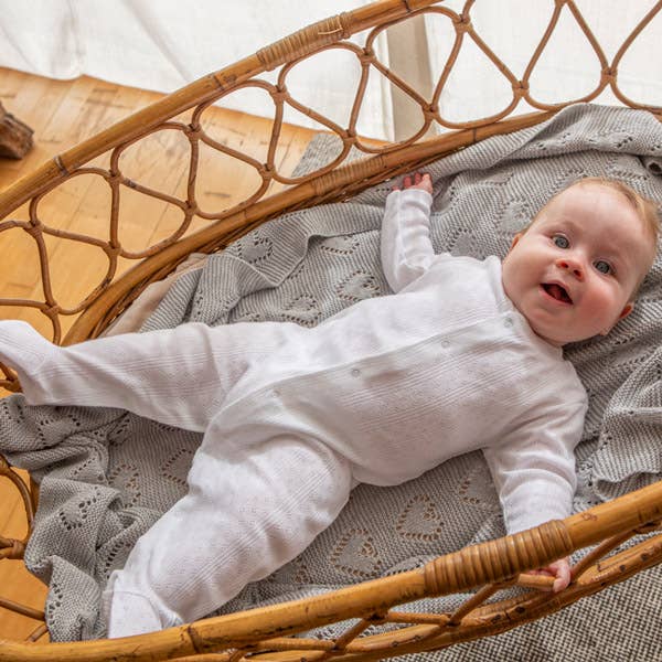 Macacão de algodão orgânico Narvik de manga longa para bebê por atacado de Minutus