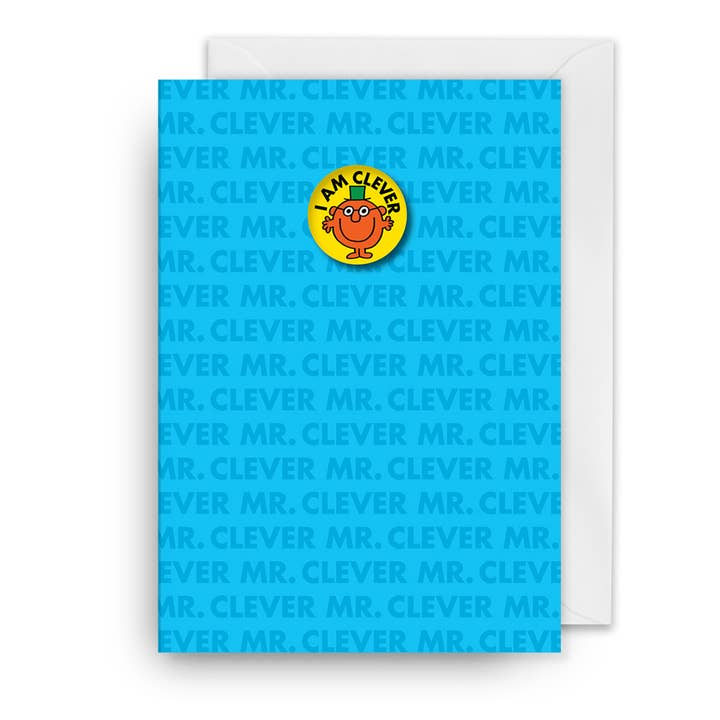 Birthday Badge Card | Mr. Clever | I Am Clever | Mr. Men for wholesale by Hype Associates Ltd