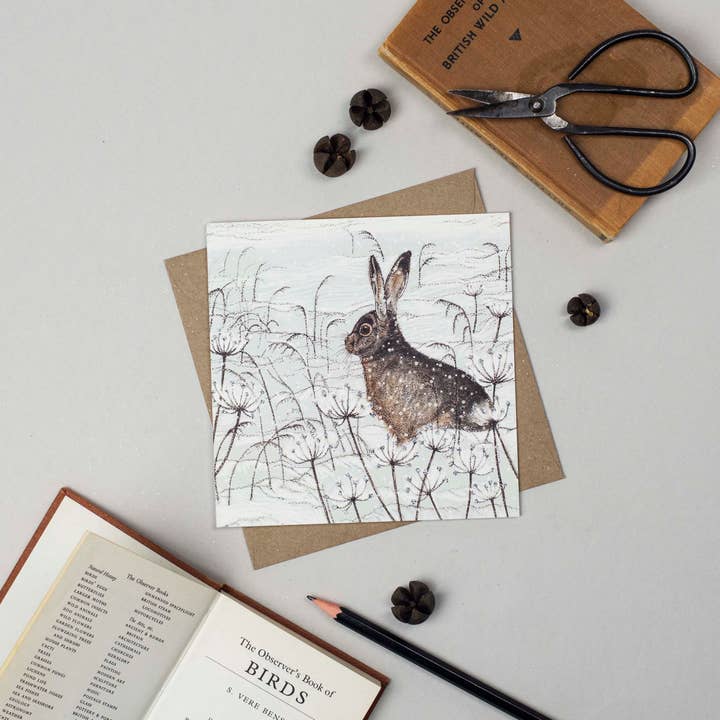 Fay's Studio – wholesale Everyday greeting card – Hare Greeting Card1