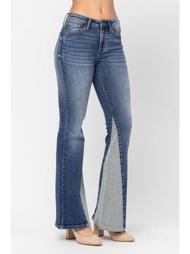 MARYLAND Pantalon évasé à entrejambe mi-hauteur avec empiècement en vente sur Faire1