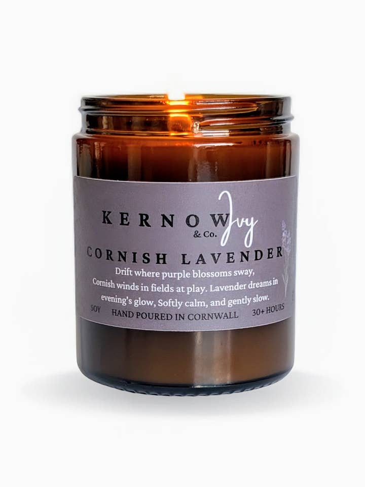 Cornish Lavender | Soy Wax Candle for wholesale by Kernow Ivy & Co.