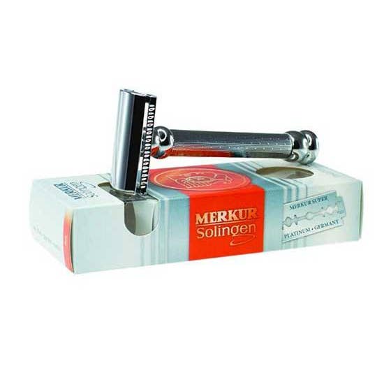 Merkur Double Edge Safety Razor, Long, Engine-Turned Handle for wholesale by Merkur Razors