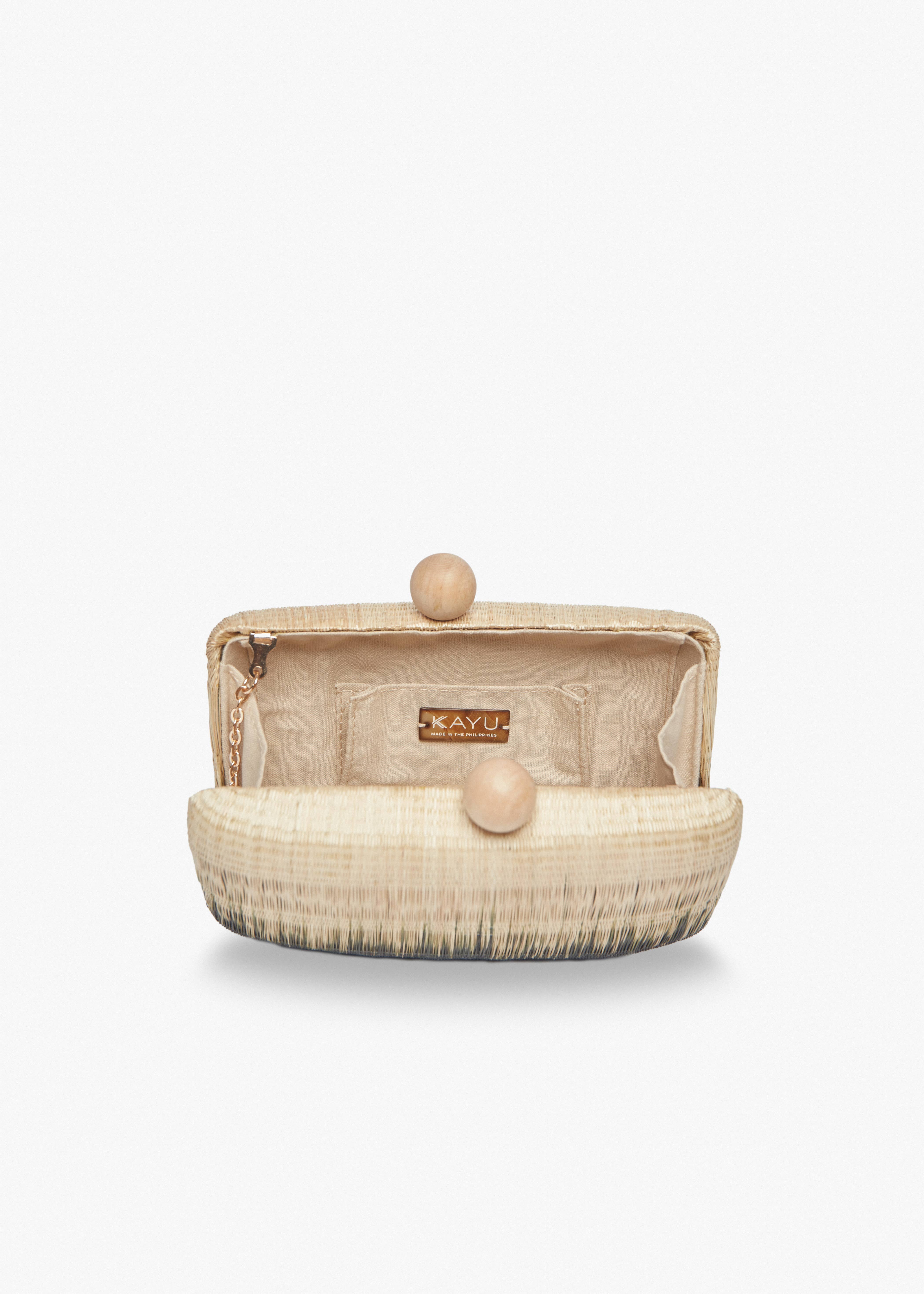 Kayu - Wholesale Clutch Bag - Women's - Akna Woven Straw Ombre Clutch Bag6