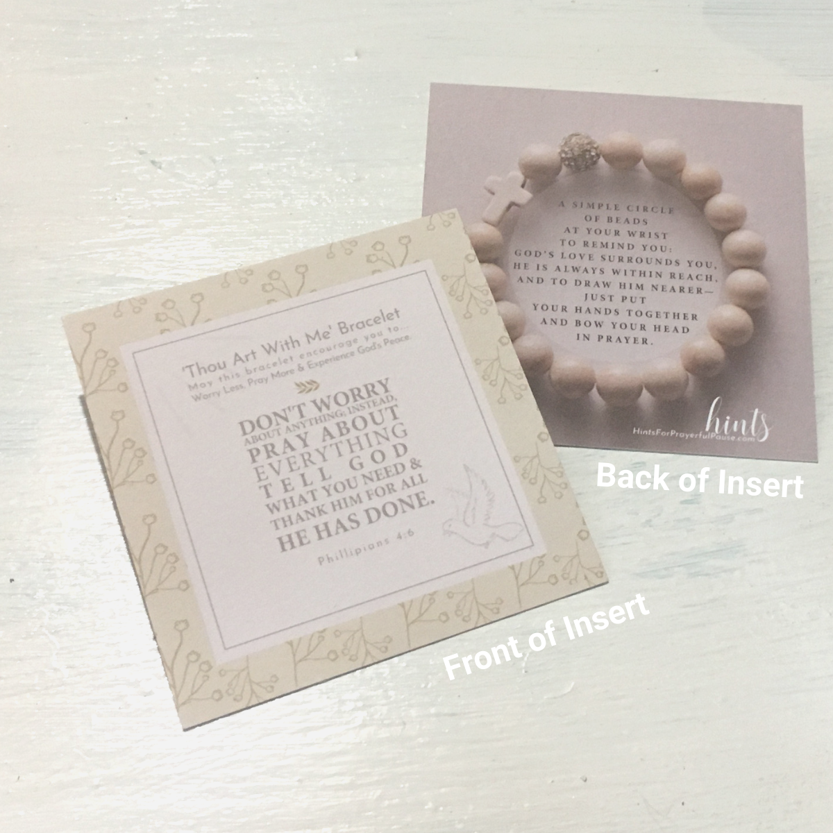 hints for prayerful... pause - Vente Bracelet de perles - Tu es avec moi - Agate indienne3