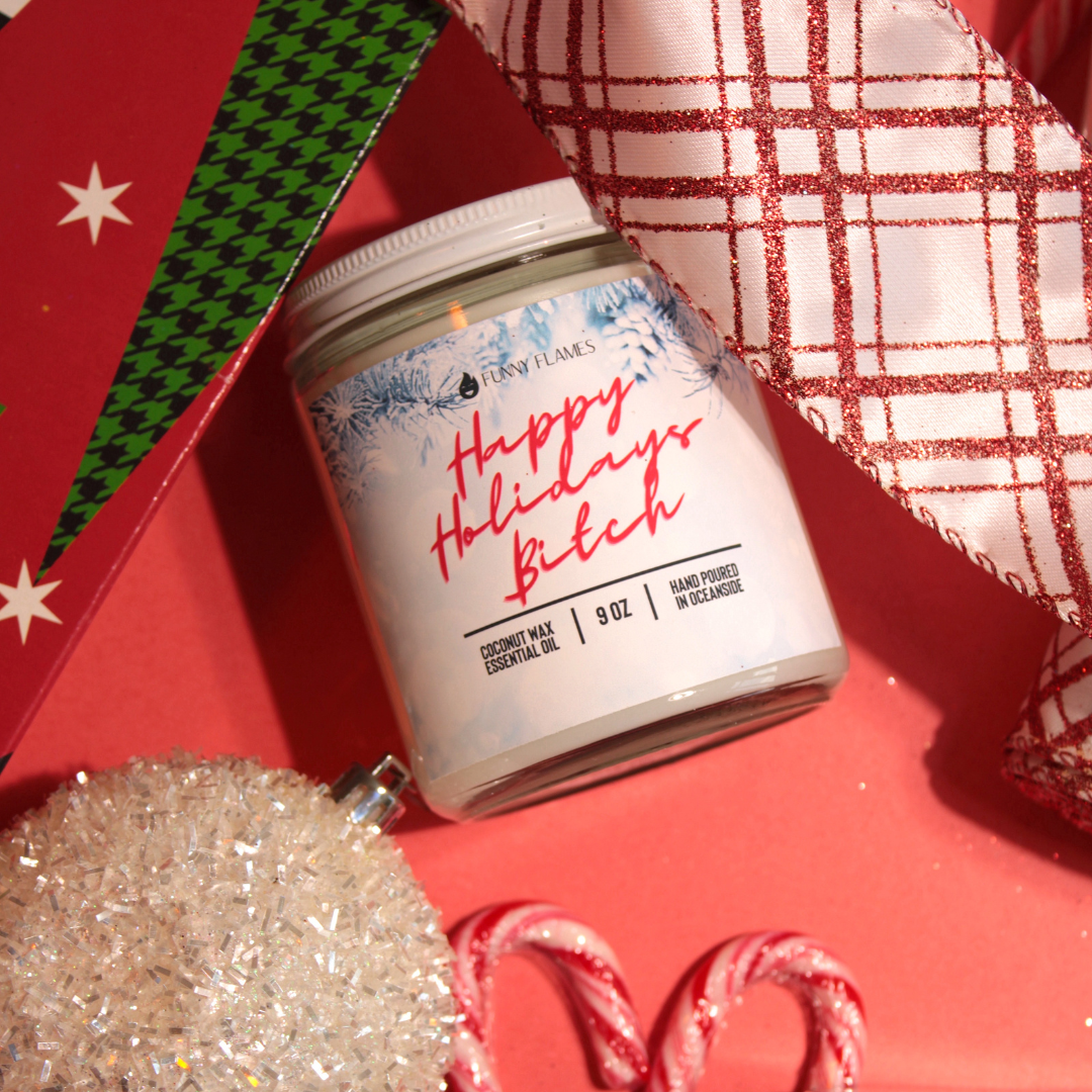 Funny Flames Candle Co - Les Creme - Wholesale Jar/Filled Candle - Holiday 2025 Best Sellers Collection 9oz Candles114