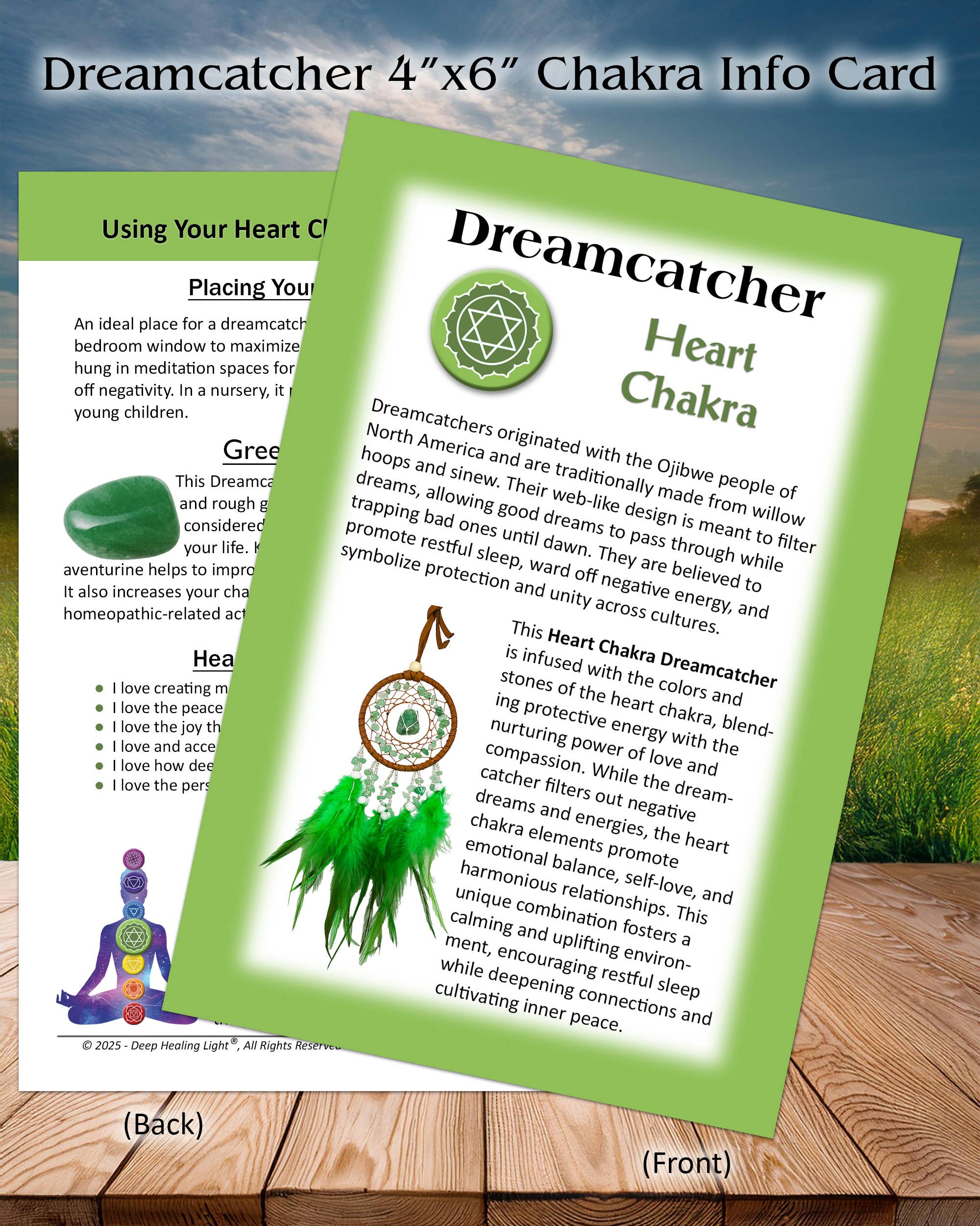 Deep Healing Light - Wholesale Dream Catcher - Chakra Healing Dreamcatcher – Spiritual Wall Decor, Giftable8