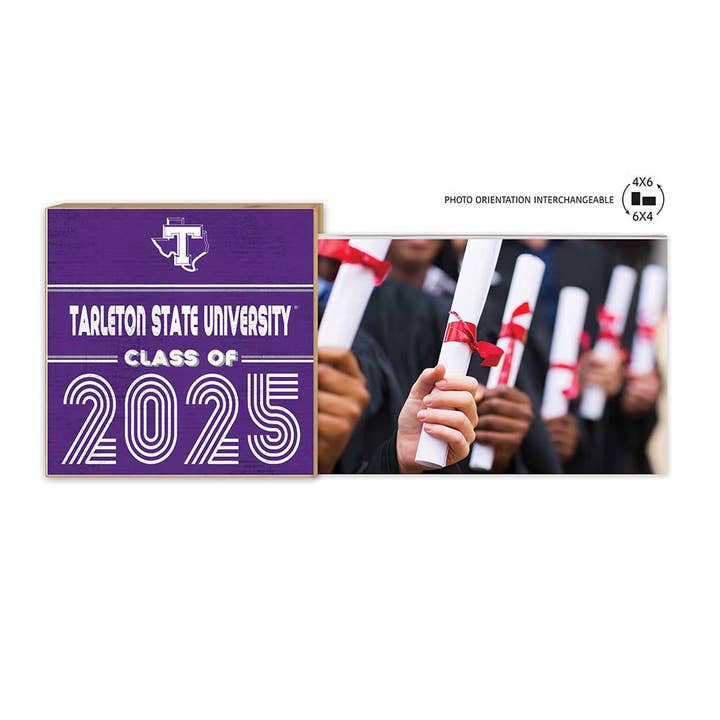 Tarleton State U Texans Class of 2025 Floating Picture Frame for wholesale by KH Sports Fan