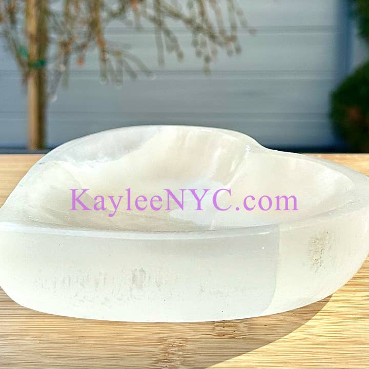 KayleeNYC - Wholesale Spiritual Stone/Crystal - Natural Selenite aka Satin Spar Heart Bowls4