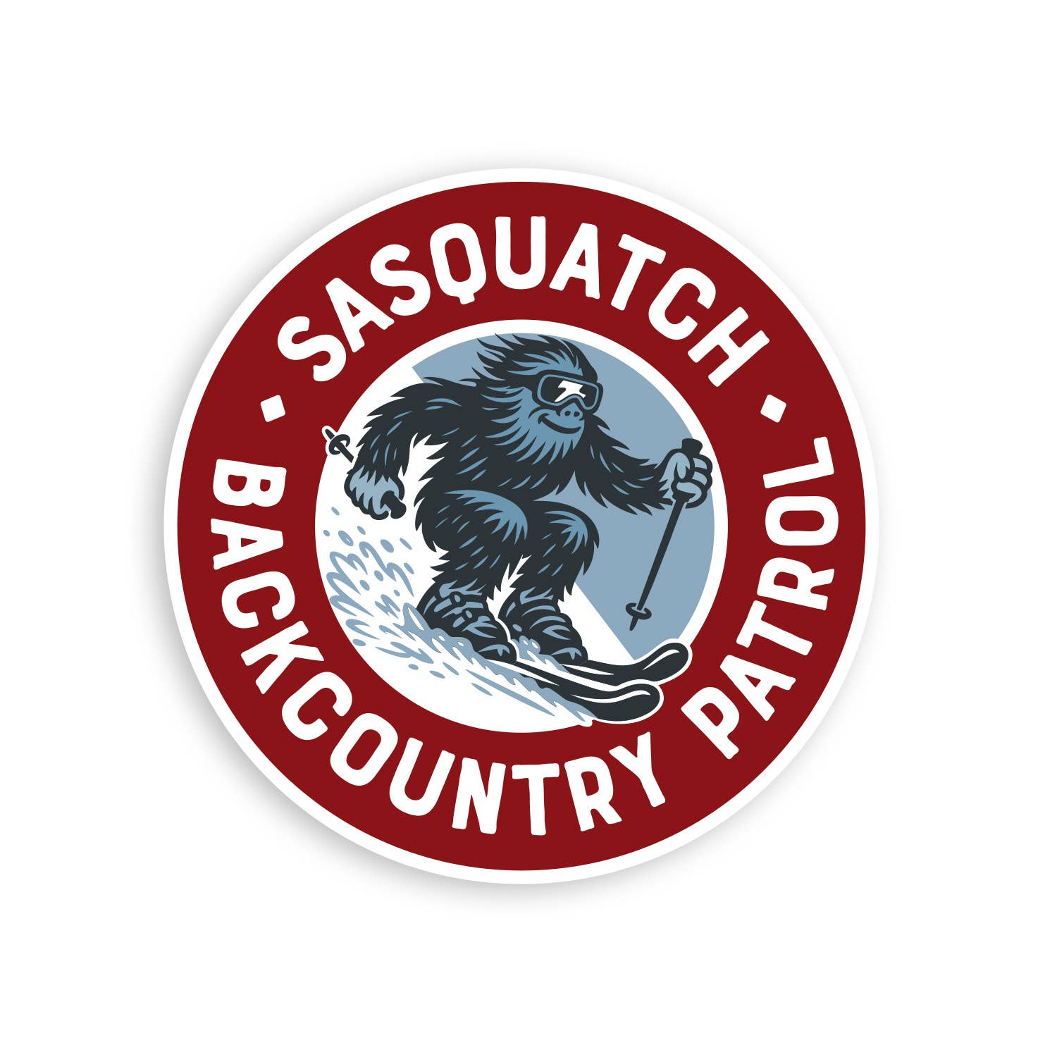 Squatchy - Wholesale Sticker - Sasquatch Backcountry Patrol Sticker0
