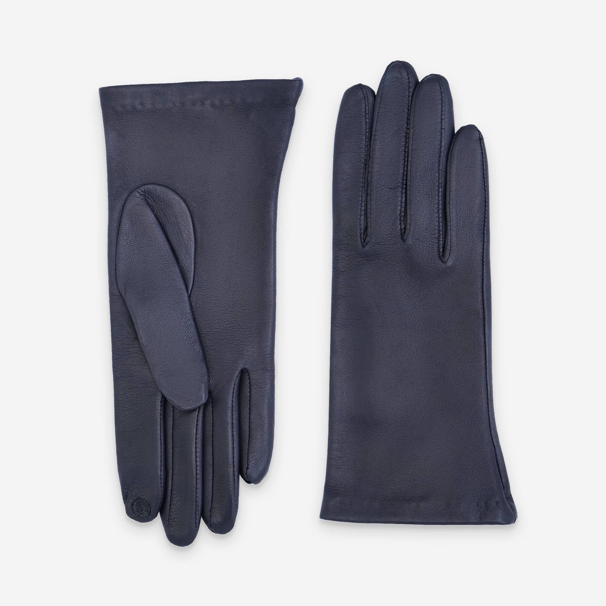 Glove Story - Wholesale Gloves - Women's - lambskin-leather-gloves-silk-lining-touchscreen-21001ST15
