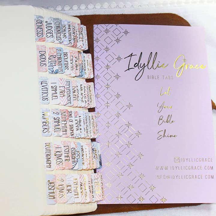 Idyllic Grace – Engroshandel Bogmærke – Graceful Gold Foiled Bibel Tabs9