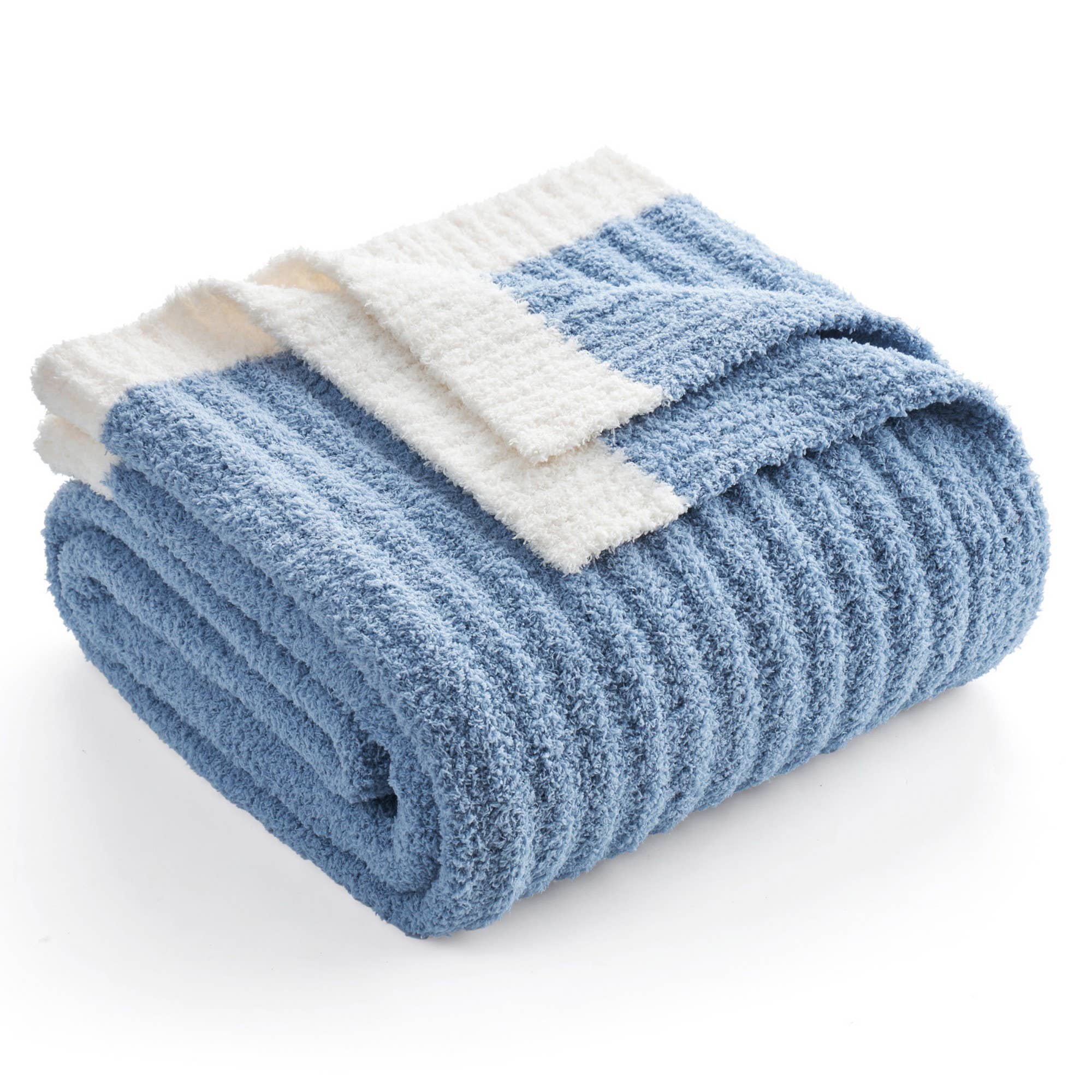 DreamValley - Wholesale Throw Blanket - SS Reversible Ribbed Knit Throw Blanket3