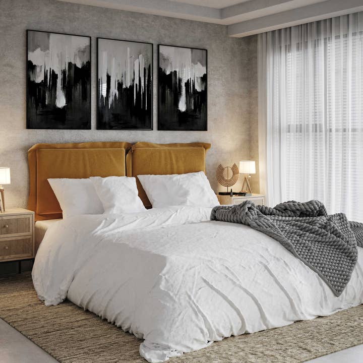 D'LUXE PRINTS - Wholesale Gallery Wall Set - Troy Abstract Set of 3 Prints3