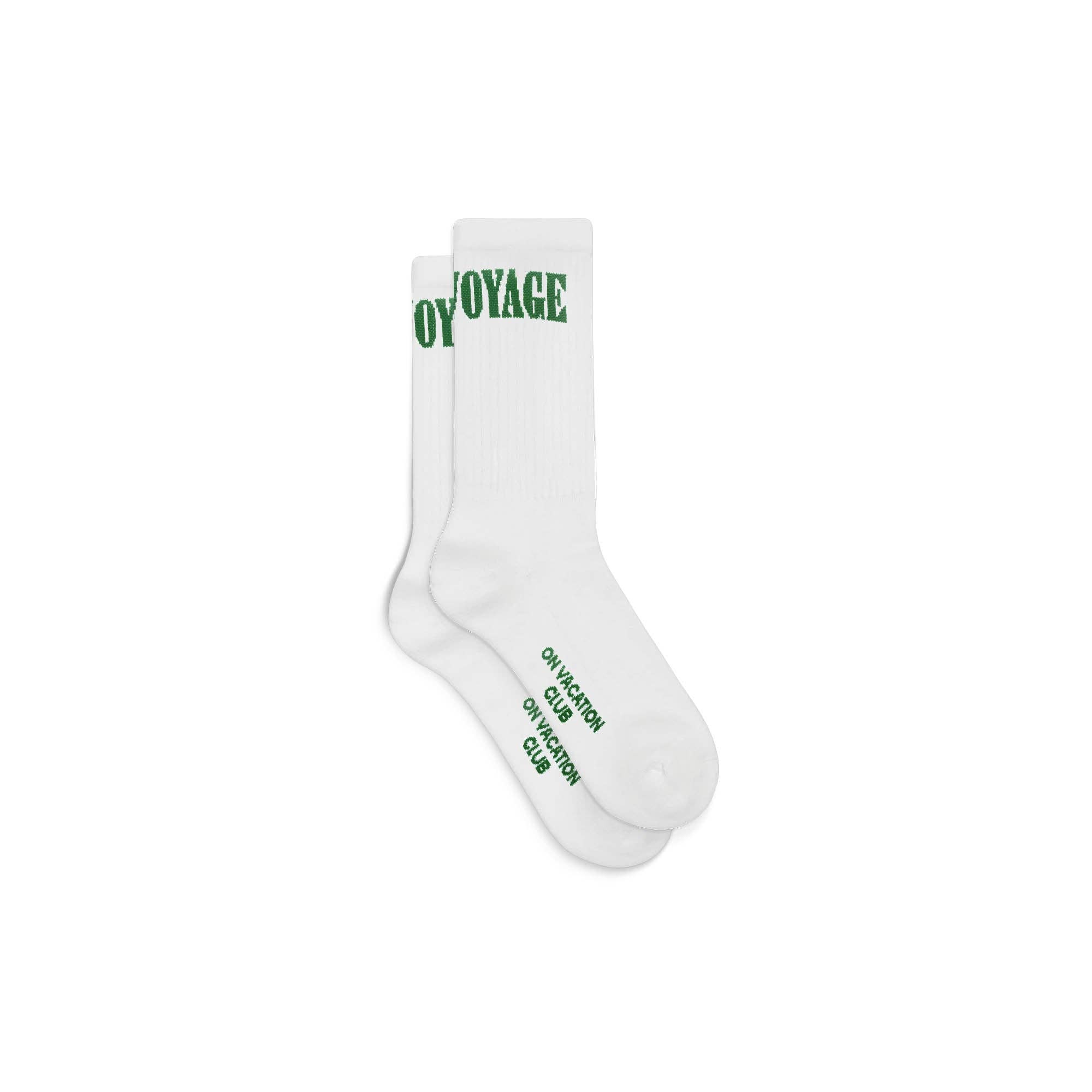 Voyage Voyage Tennis Socks - White for wholesale on Faire0