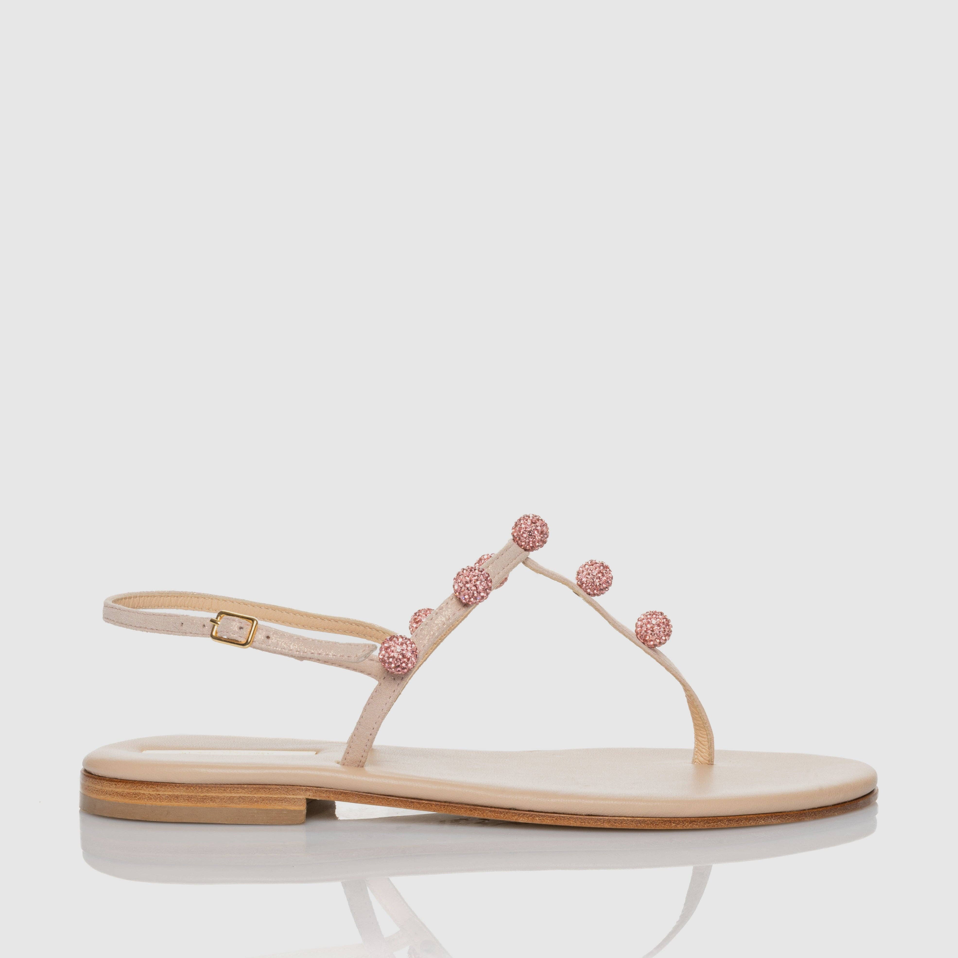 Paola Fiorenza Capri – wholesale Sandals – Women's – Atmosphere flip flop sandal in glitter suede4