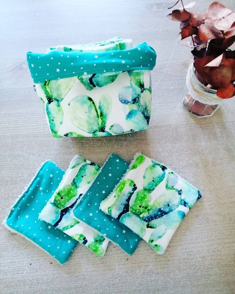 LES PETITS TITOUS - Wholesale Makeup Remover - BASKET SET AND SET OF 8 ASSORTED WASHABLE WIPES2