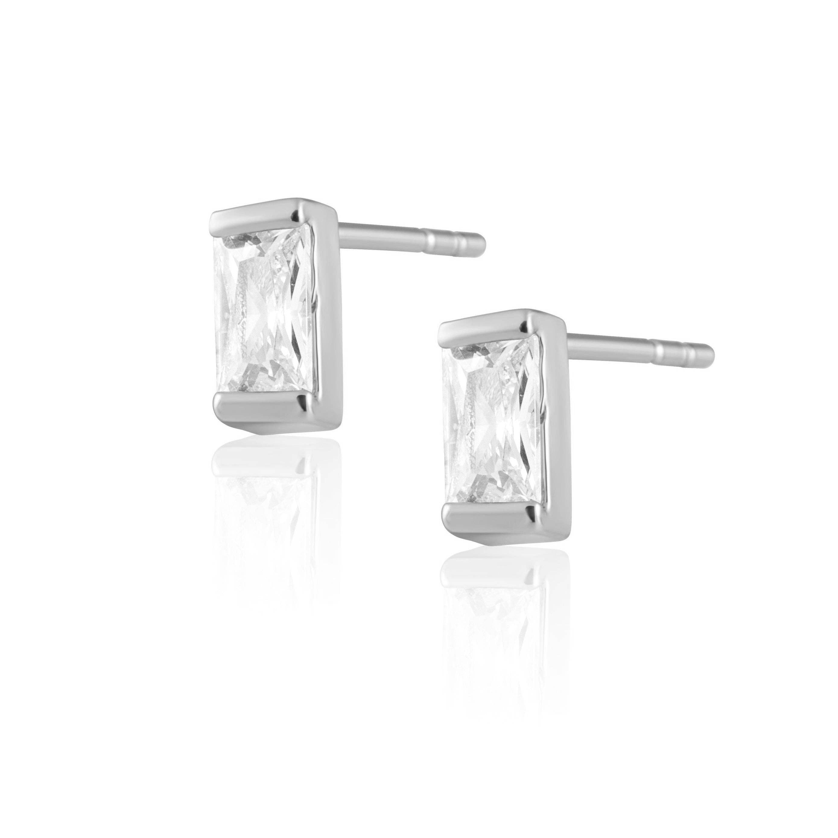 Sahira Jewelry Design - Wholesale Stud/Post Earrings - Sheila Baguette Stud1