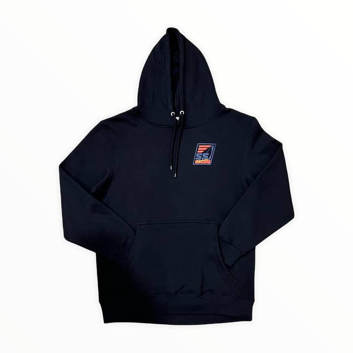 Black Team Racing Hoodie for wholesale by Set Sail Apparel