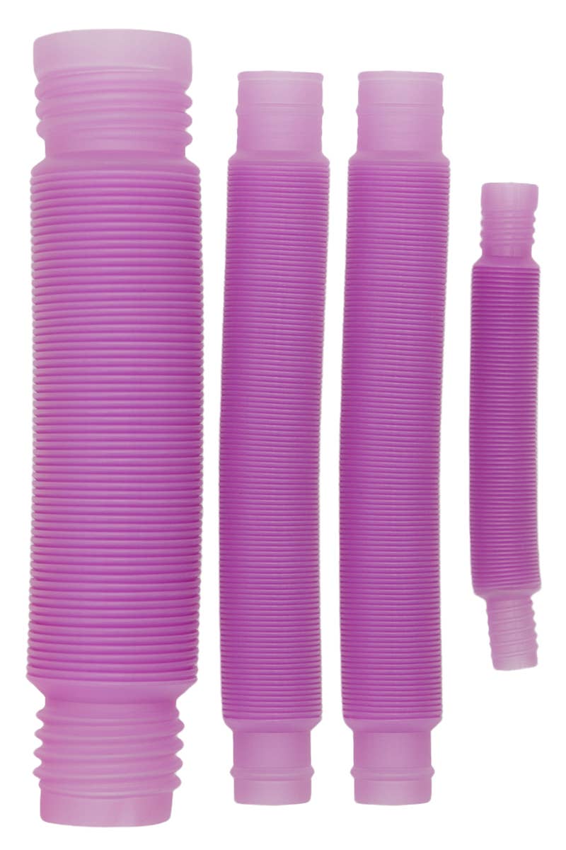 Cap Zone - Wholesale Fidget Toy - Kids - Glow In Dark 3 PC Neon Pop Snap Stretch Accordion Tube4