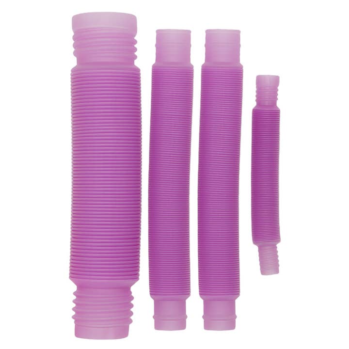 Cap Zone - Wholesale Fidget Toy - Kids - Glow In Dark 3 PC Neon Pop Snap Stretch Accordion Tube4