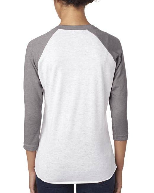 Total Apparel - Wholesale T-Shirt - Women's - Next Level 6051 - Unisex Triblend 3/4-Sleeve Raglan10