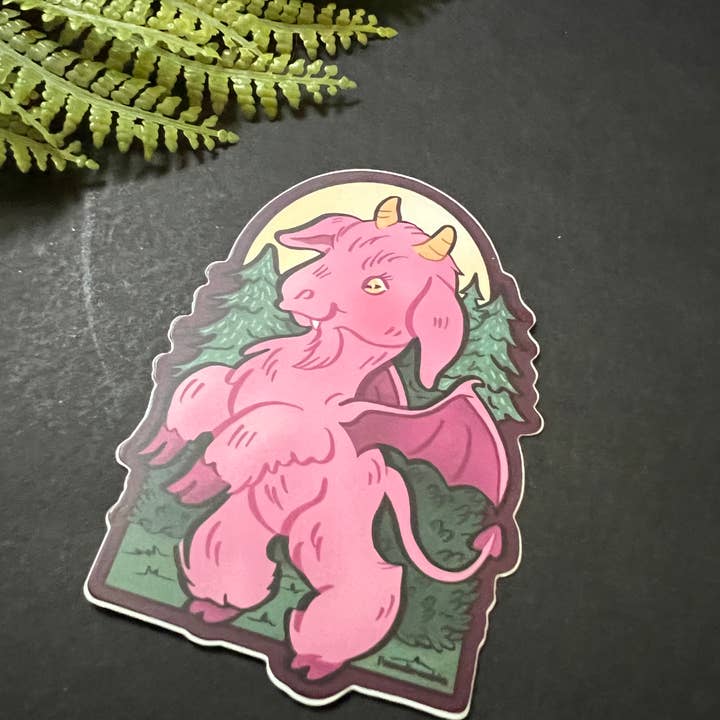 Fox and Brambles - Wholesale Sticker - Jersey Devil Cryptid Sticker1