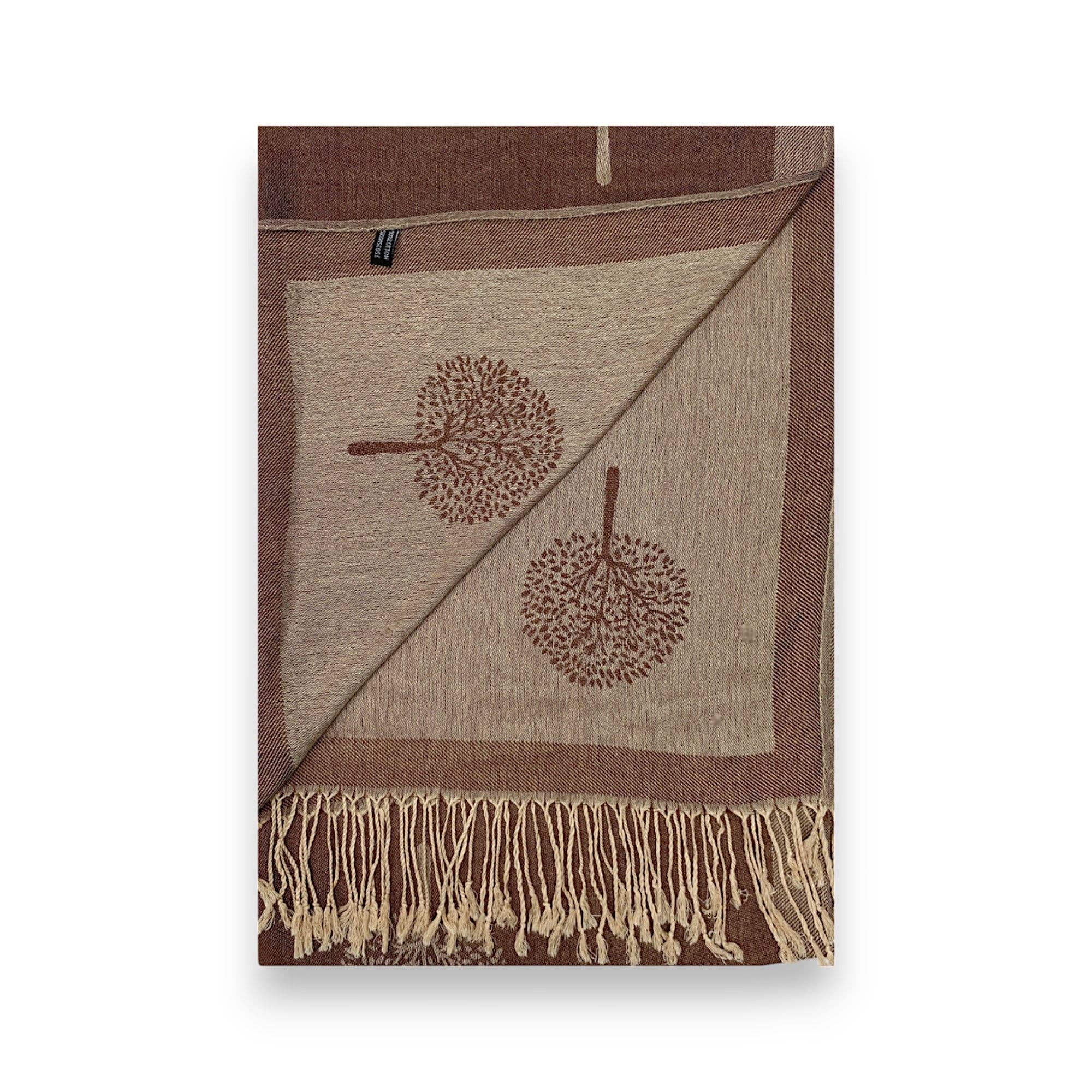 Lili Scarves (US Duty Free) – wholesale Scarf – Women's – Reversible Tree Print Pashmina Scarf21