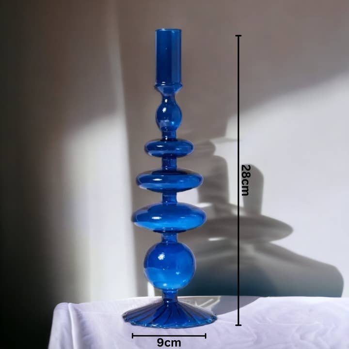 IVORE.GROUP (We cover All Import duty) – Engroshandel Lyseholder – Retro glas klassiske håndlavede lysestager i farvet borosilikatglas1