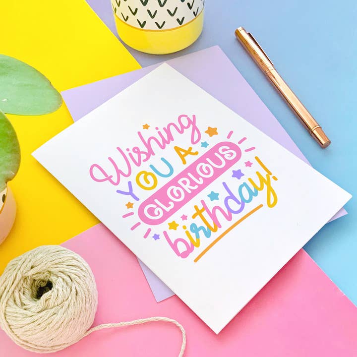 CoconuTacha - Wholesale Birthday Card - Glorious Birthday Greeting Card6