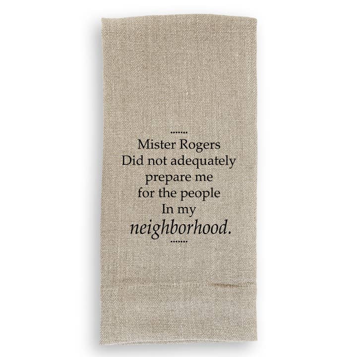 French Graffiti - Wholesale Tea Towel - Mister Rogers1