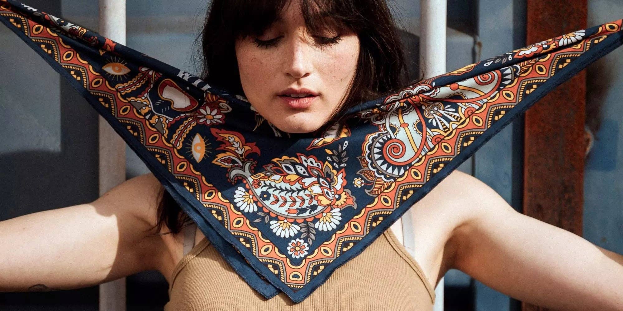 WILDUST - Vendita all'ingrosso Sciarpa - Donna - Sciarpa Moto Nomad - Stile Bohemien e Spirito Avventuroso2