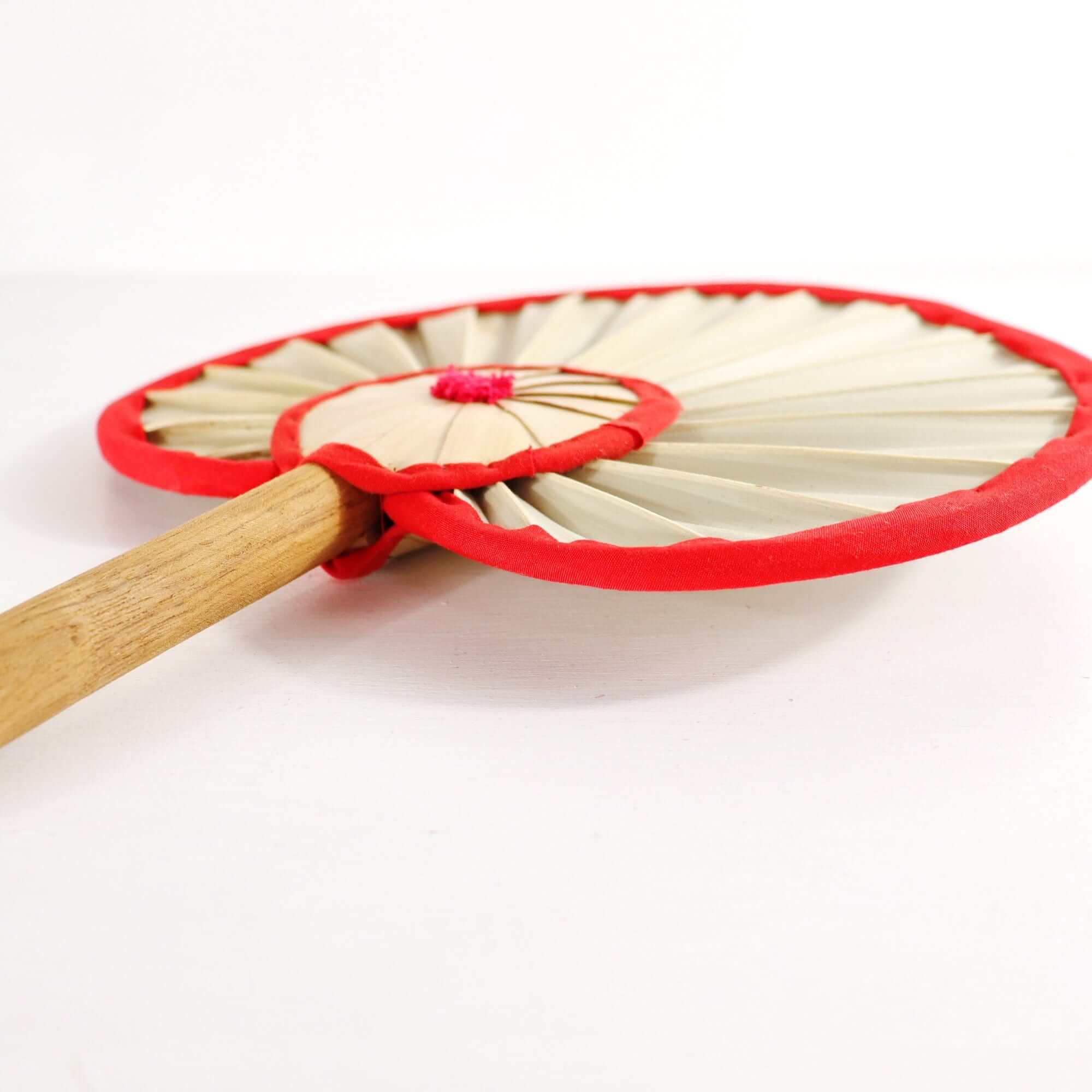 Thaihomeshop – wholesale Handheld folding fan – BEN YA -  Palm Leaf Hand Fan3