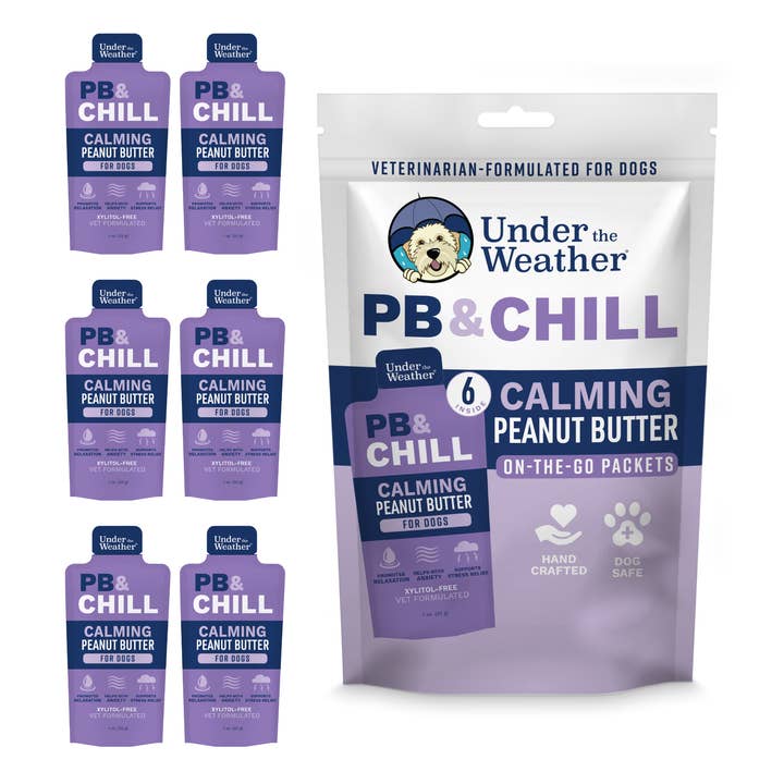 Pet Palette Distribution - Wholesale Pet Treats - Dog - Under the Weather PB & Chill Calming Peanut Butter 1oz
